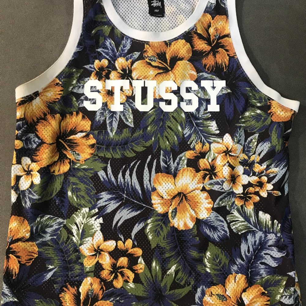 Stussy Floral Basketball Jersey (Large)